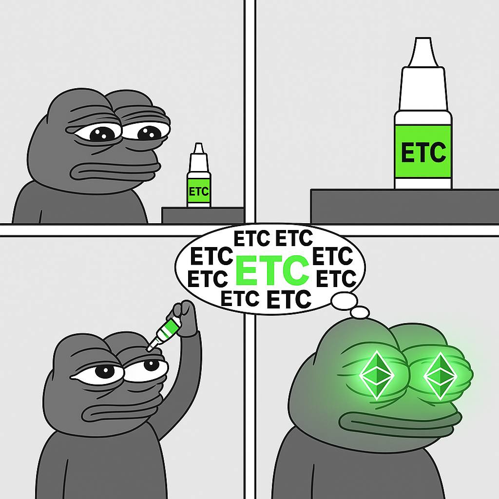 You can have a little $ETC juice ... as a treat.