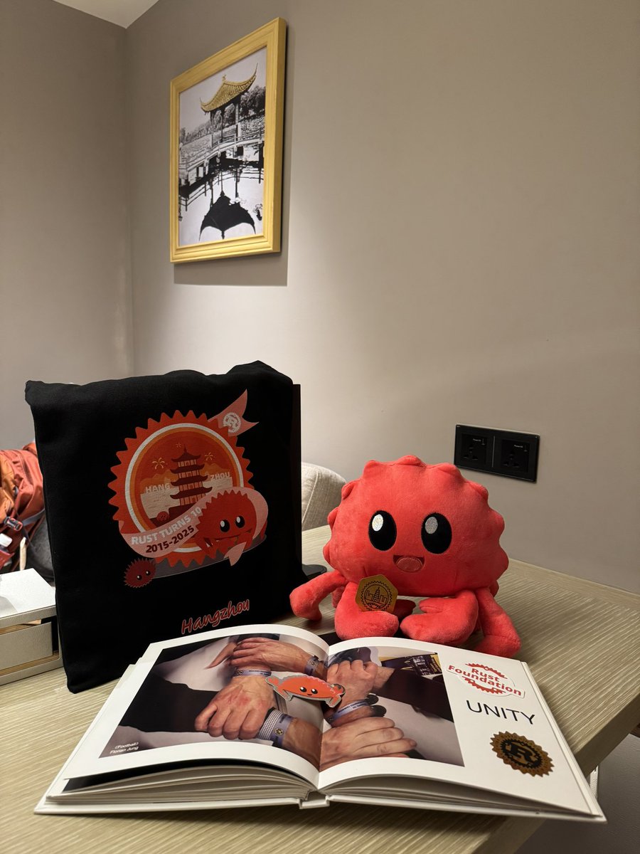 Had a great time at Rust China Conf 2025 in Hangzhou.🎉10 years of Rust 🦀.Exciting to see the community growing stronger and more global than ever!#RustLang #RustChinaConf