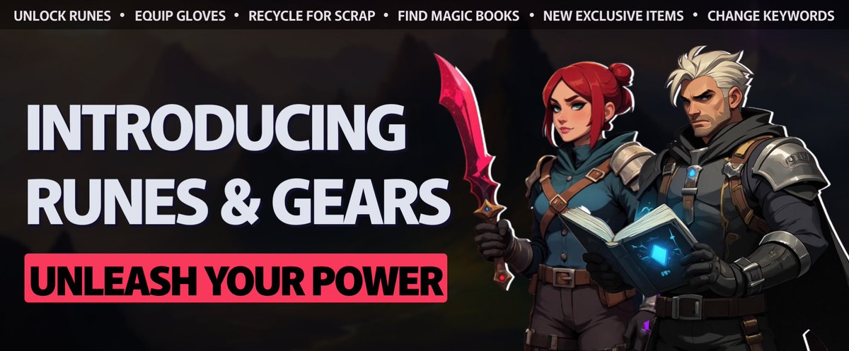 ⚔️ Introducing Runes &amp; Gears!

Are you ready to bring your power to the next level?

Here’s the latest major update from our team – making your equipment and competition more exciting and strategic!

Check out what’s new👇