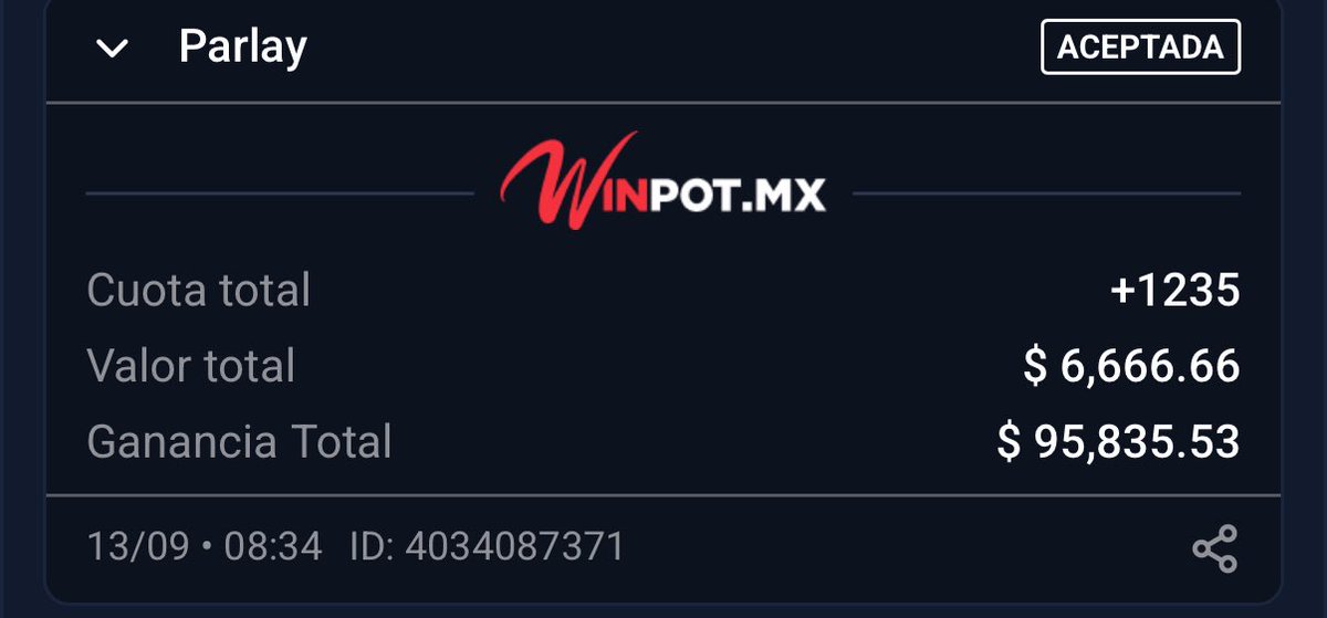 Parlay (+1235)💎💎💎

666❤️ &amp; 66 comentarios 

El primer juego es a las 10 AM 👁️👁️👁️