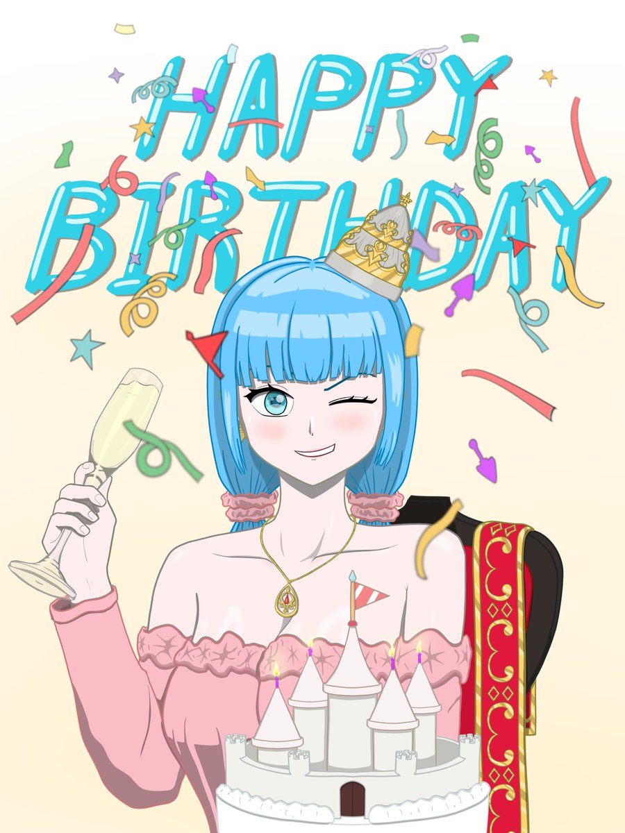 Qurio_O's tweet photo. Happy Birthday!

#RoyalMytyl #Mytyllust https://t.co/hscwYgJder