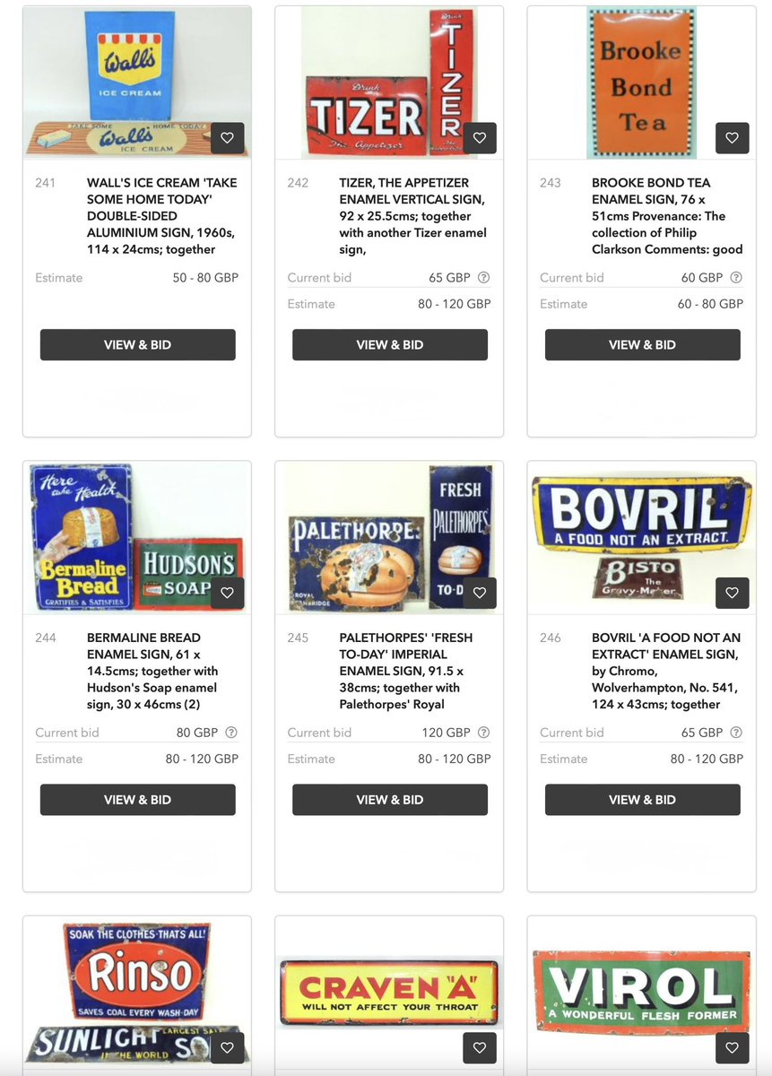 Might need someone to talk us out of collecting enamel signs….

So much to learn!