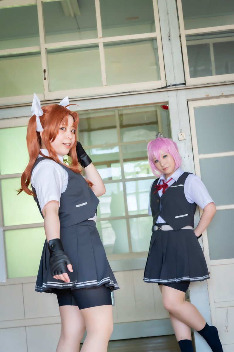 【艦これ コスプレ 陽炎改二】

"さぁて、みんないい？改装陽炎型の威力、見せたげるから！"

陽炎改二    :私
不知火改二:チリ(<a href="/jypsysandy/">塵🐰🐯</a>)

photo:(<a href="/JOE_SKYBLUE/">ジョー🐈🐾</a>)

#新城コス撮