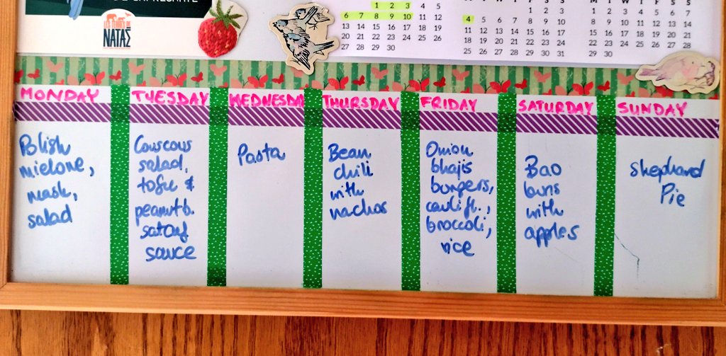 AnulasKitchen's tweet image. This week's menu😉 Now I need to plan the week ahead🤔 Will look through the fridge, cupboards &amp;amp; check what I can do with that. Besides batch cooking, I'm also trying hard to save as much money as possible - is the food going more expensive by the week only in Ireland?! #vegan
