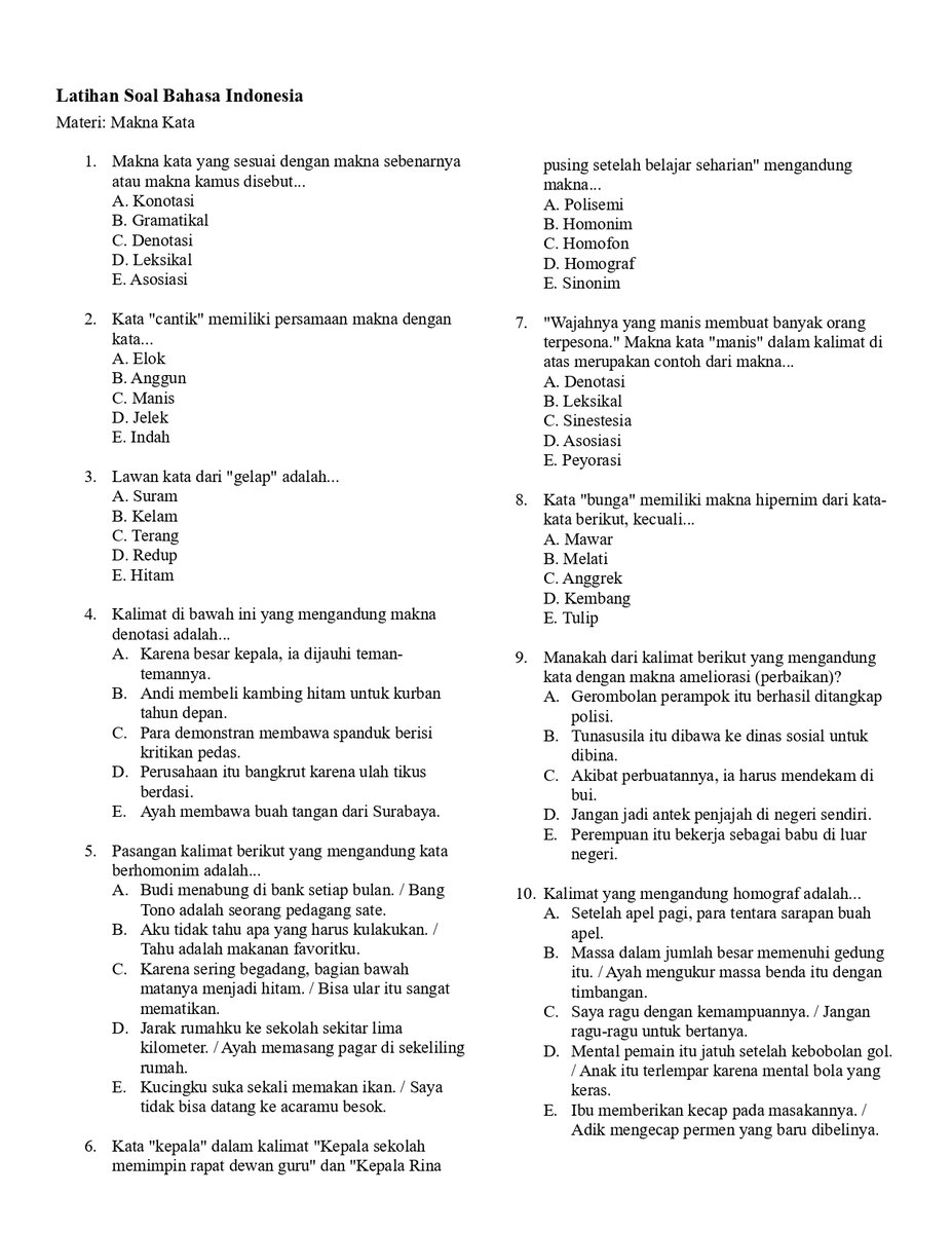 tutorin_belajar's tweet image. LATSOL B. INDO
H-49 TKA 🫧

hiii ada soal baru nih guyss, drop jawaban dibawah  ₍ᐢ. .ᐢ₎ ₊˚⊹♡