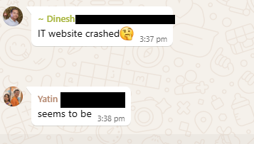 atulmodani's tweet photo. #Incometax portal crashes ahead of due date.

Very very bad experience this year as it is wasting time, energy, peace of mind .

Taxpayers and tax professionals are treated as Third class citizens and bonded labourer  by @FinMinIndia 

All officials are enjoying holidays today and will do so tomorrow also but lakhs of others will face misery.

thousands of such grievances across social media.