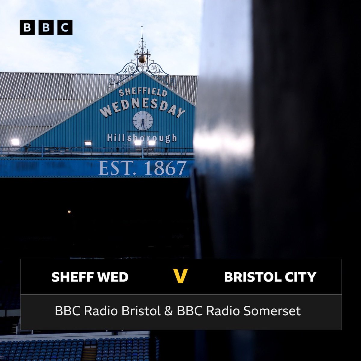 ⚽️ Sheffield Wednesday 🆚 Bristol City

🎙️ Build up &amp; commentary from 2pm with Chris Spittles &amp; Gary Owers <a href="/ChrisSpittles/">Chris Spittles</a> 

📻 <a href="/BBCBristol/">BBC Bristol</a> DAB; <a href="/bbcsomerset/">BBC Somerset</a> 95.5FM
📺 Freeview 711 &amp; 714