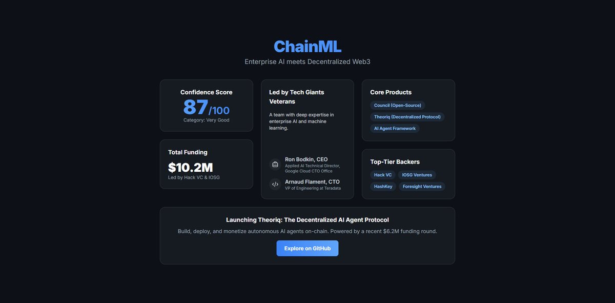 From Google’s Cloud to Web3’s Frontier: An Alie Network Deep Dive on <a href="/chainml_/">ChainML</a> :

The world of Web3 AI is filled with ambitious ideas. But a critical question often separates the visionaries from the victors: who has the real-world, enterprise-grade experience to build AI systems