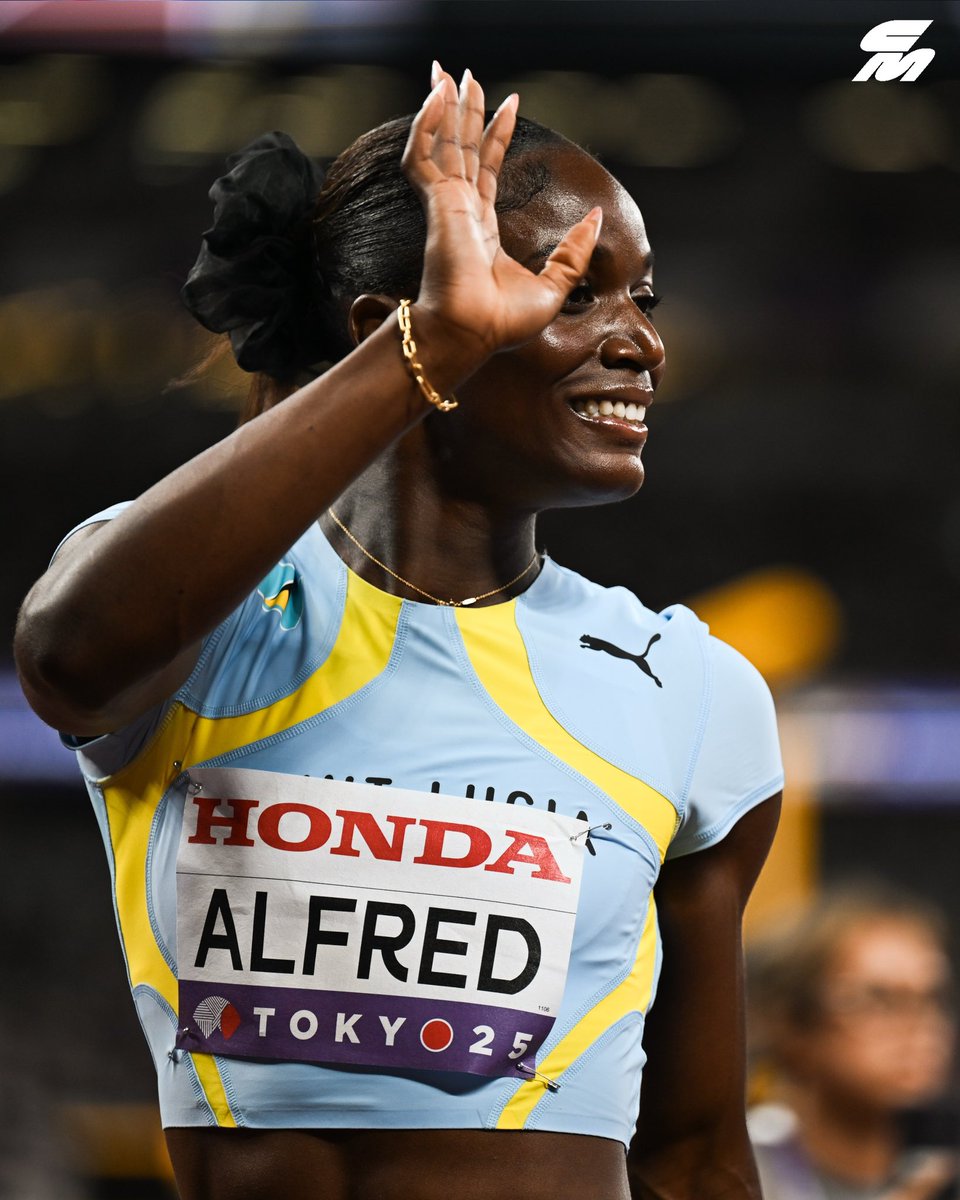 CitiusMag's tweet image. Never in doubt 🤫

Olympic champ Julien Alfred 🇱🇨 looked PHENOMENAL in her heat of the 100m at the #WorldAthleticsChamps, easing up toward the end and still clocking a dominant 10.94 heat victory.