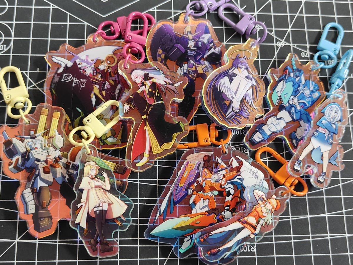 Miahriartz's tweet image. Myth x GundamWing Keychains 

#callilust #KFPicasso #inART #いなート #gawrt #ameliaRT