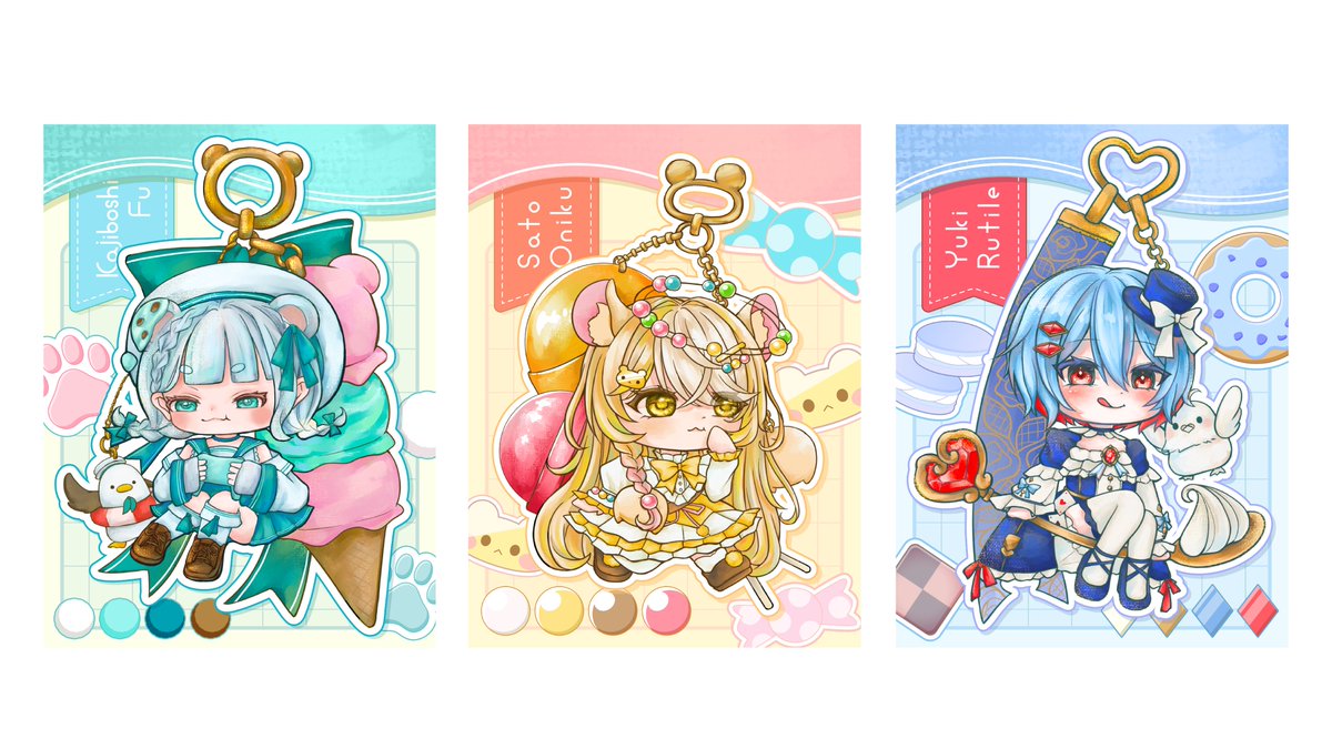 SD企画、3名の方を描かせていただきました！
たくさんご参加いただきありがとうございました💖

10/1よりskebの方でご依頼受付いたします！
「キャラだけ透過画像あり＆キーホルダー風SDイラスト」

開設記念で普段より価格を下げる予定です
ご依頼お待ちしております🐣
skeb.jp/@kandume04