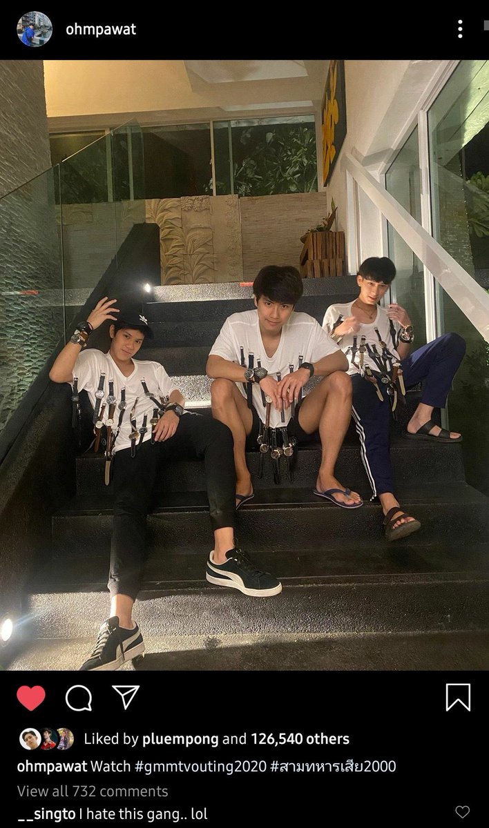 sensesual's tweet photo. Singto : "I hate this gang"
OhmNanonChimon : Yaaaah bubar bang https://t.co/HMcllpVhM4