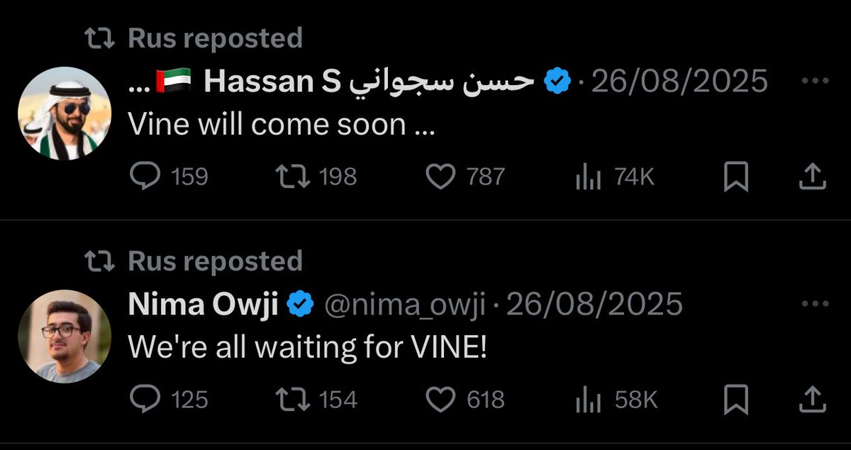 basedvinecoin's tweet photo. what is @rus hinting at here… 🤔 
$vine
$base https://t.co/MPKcatjphn