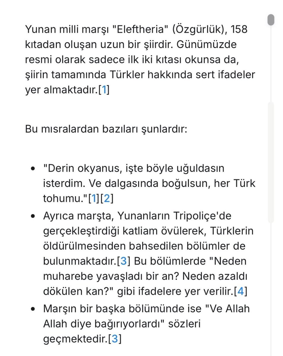 "Spor müsabakasında niye milliyetçilik yapıyorsunuz ağbi ya?"

"Yunanlılar bizim komşumuz niye düşmanlık yapıyorsunuz ağbi ya?"

"Tarih komşumuzla kardeşçe yaşayalım bu ırkçı sözler çok ayıp ağbi ya"

"Babacum HelenoTürkizm ya"

O sırada Yunan milli marşı: