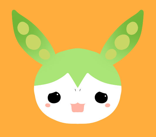 ずん子の背景用に描いたずんだもん 