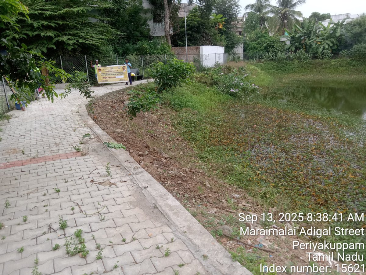 Today Thiruvallur Municipality PMCC Awareness GVP beautification, Drain Cleaning, Water Bodies Cleaning Activities