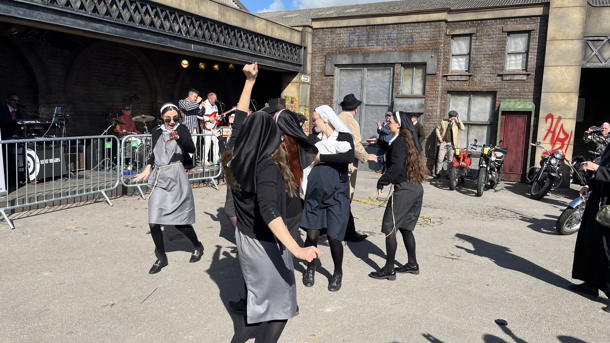 chashooe's tweet photo. @MarcusSimmons54 I'm struggling to understand how dancing, smoking nuns, one of whom was meant to be pregnant, fit in at all... https://t.co/J72DeDUZu0