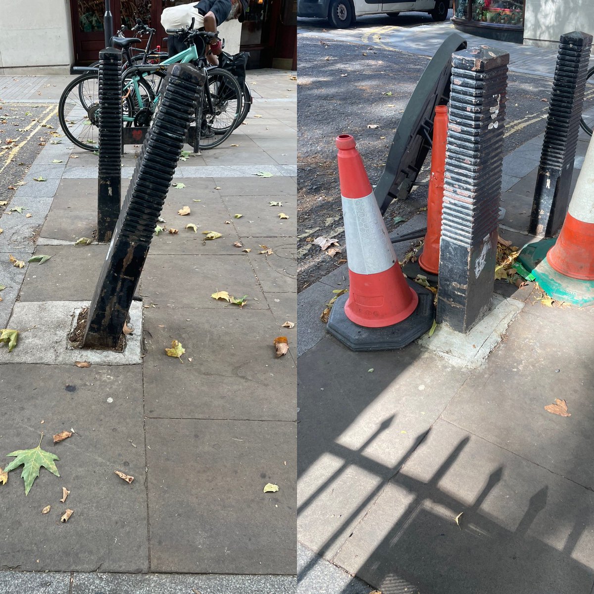 StMandStJLibDem's tweet image. Bollard repaired on Islington Green, many thanks @IslingtonBC #libdemaction