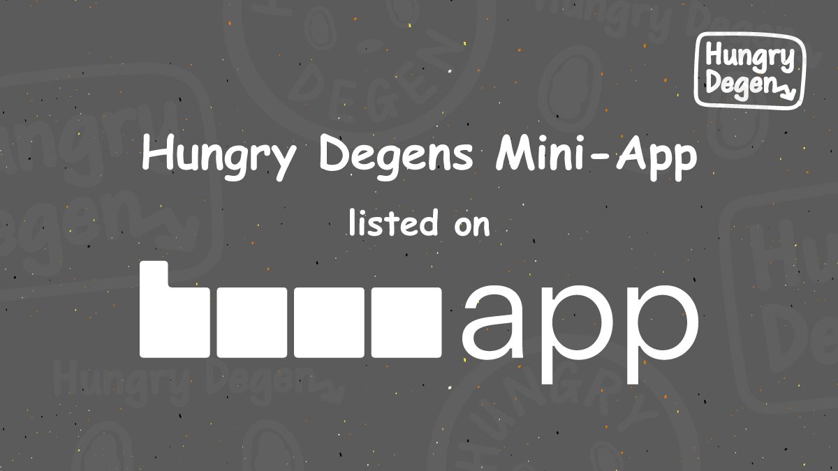 🫨 We’ve got 5 <a href="/baseapp/">Base app</a> beta invites up for grabs 🫨

How to enter:
1️⃣ Like ❤️
2️⃣ Follow <a href="/HungryDegens/">Hungry Degens 💀 Base 🟦</a> + <a href="/baseapp/">Base app</a>
3️⃣ RT 🔁
4️⃣ Drop a comment telling us why you’re bullish on @Base ✳️

Winners picked in 24 hours ⏰

Stay Broke, stay Hungry, stay Bullish 💀