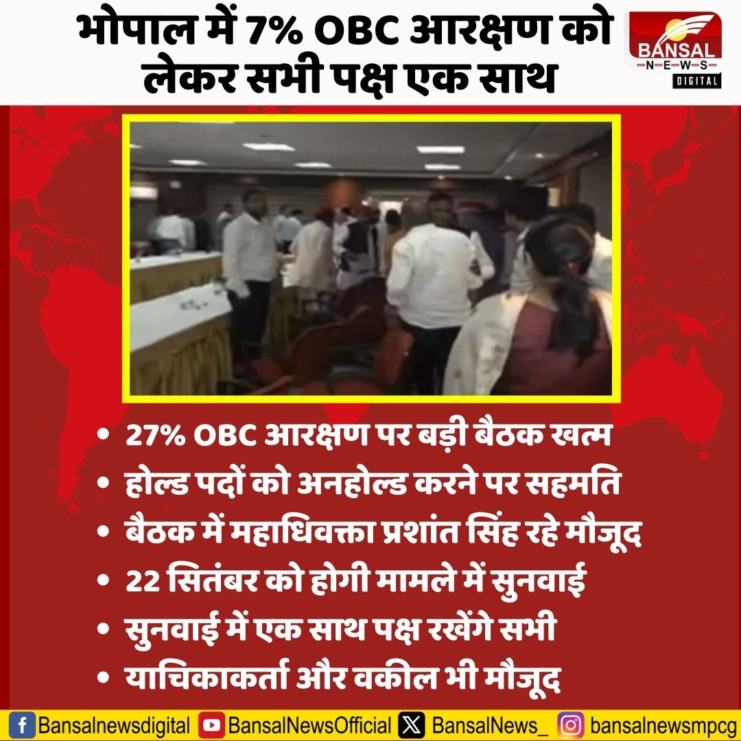 BansalNews_'s tweet photo. भोपाल में 7% OBC आरक्षण को लेकर सभी पक्ष एक साथ
#MPOBCReservation #OBCReservation #OBC #Reservation #Bhopal #bhopalnews #MPNews https://t.co/J0SudLzfak