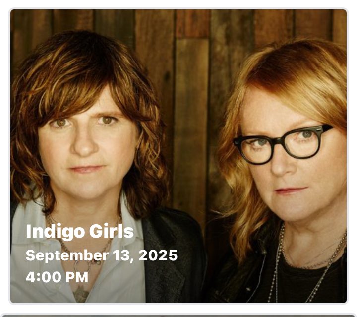 Can’t wait to see one of my favourite bands of all time in Fredericton’s Harvest Music Festival today: Indigo Girls. I last saw them live in Canberra, Australia in 1997.

So great that Fredericton has such an amazing music festival every year. Love it! #Fredericton #Harvest2025