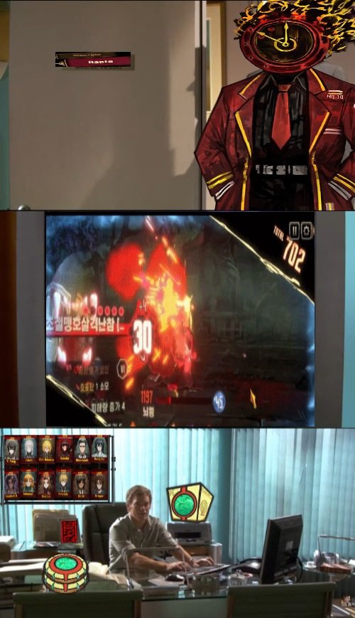 "Its all about strategy , sanity management , overpowering the clashes , bending it to your will-"

"&lt;what are you doing in my office dex?&gt;"
.
.
.

 "Win-rating!"

#Limbus_Company