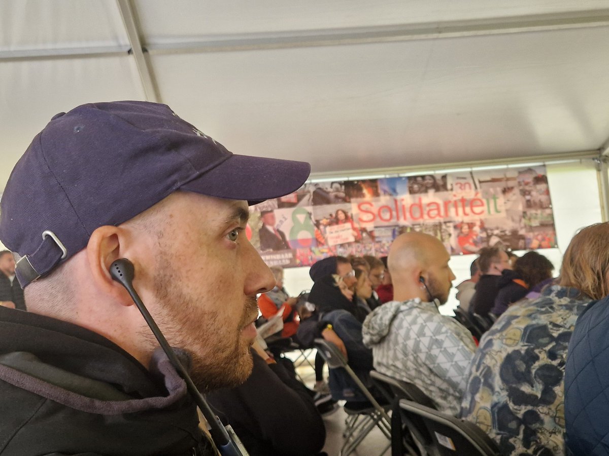 ✊️
<a href="/CrisFaciaben/">Cristina Faciaben🔻</a> secretaria de Internacional y cooperación de <a href="/CCOO/">COMISIONES OBRERAS</a> interviene en #manifiesta  sobre el papel del sindicato en la lucha contra la extrema derecha desde el centro de trabajo. Presenta <a href="/RedesInt/">REDES_Int</a> junto a <a href="/cgilnazionale/">CGIL Nazionale</a> y <a href="/CTAok/">CTA-T</a> en Ostende

<a href="/IntCCOO/">Internacional_CCOO 🌍</a> <a href="/RODRIGOBORRAS1/">Rodrigo ✈🌵⚽️</a>