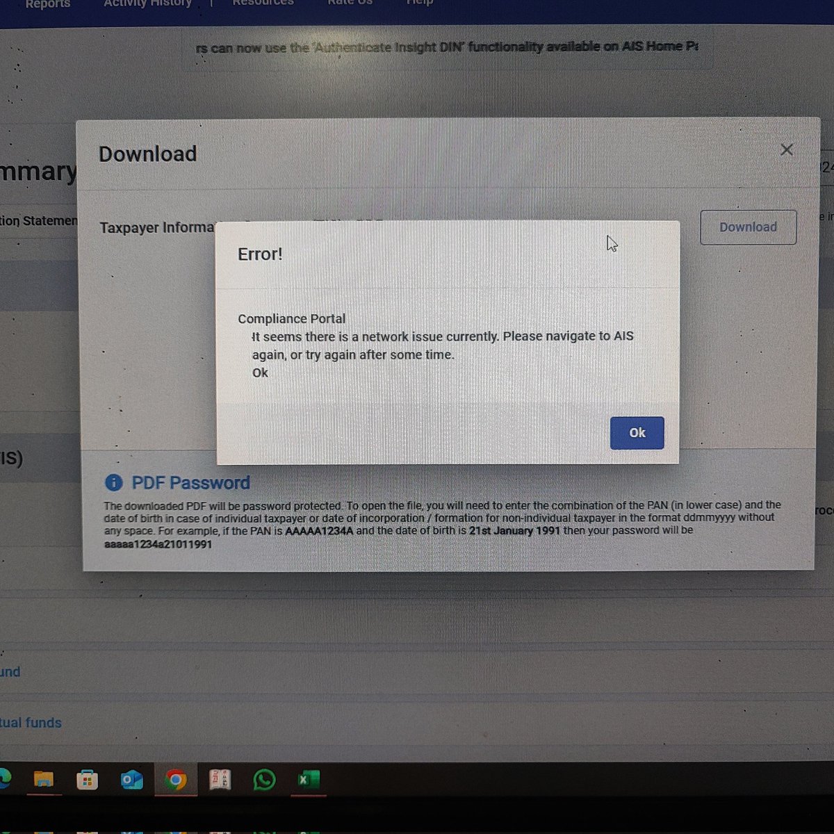 Shubh_Chartered's tweet photo. @IncomeTaxIndia @nsitharamanoffc @officeofPCM @FinMinIndia @PIB_India @MIB_India Oh!!!! Ab pta chla ki ye AIS/TIS q download nhi ho rhe last 2 hours se. Honge kese 6 crore log file kr rhe the to portal to slow hoga hi..... #IncomeTax #INCOMETAXPORTAL #NirmalaSitharaman https://t.co/vNvnj27kJE