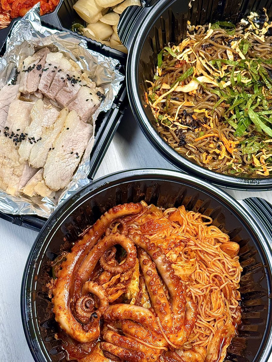 오봉집 가브리살보쌈 낙지볶음소면추가 막국수 셋조합 ㄴㅁ좋아서 울었음