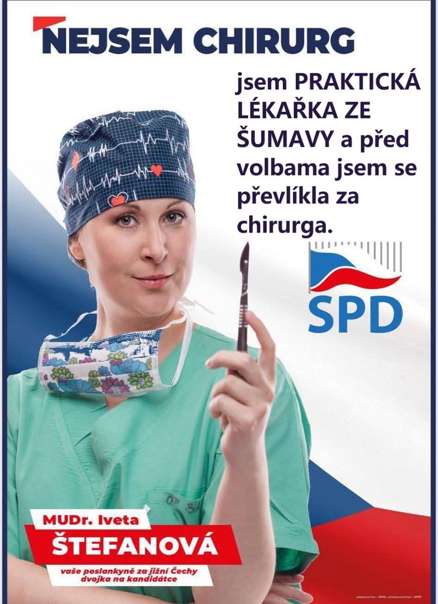 Politický bizár aneb co jsem schopná před volbama udělat za poslanecký mandát. 

<a href="/SPD_oficialni/">Hnutí SPD</a> <a href="/SeznamZpravy/">Seznam Zprávy</a> <a href="/VacDol/">Václav Dolejší</a>
Děkuji <a href="/krupka_jiri/">Krupka Jiří</a>
