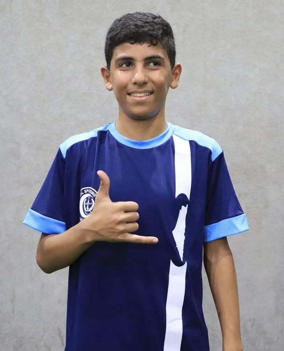 Abubaker Abed (@abubakerabedw) on Twitter photo Breaking๐จ: Israel has murdered Al-Hilal Gazaโs Mohammed Al-Sultan, left, alongside 14 members of his family in an airstrike on their home, as per <a href="/Palestine_fa/">Palestine Football Association</a>
Israel also killed his teammate Malik Abu-Amaren while queuing up for bread 5 days ago. Both are under 18. Breaking๐จ: Israel has murdered Al-Hilal Gazaโs Mohammed Al-Sultan, left, alongside 14 members of his family in an airstrike on their home, as per <a href="/Palestine_fa/">Palestine Football Association</a>
Israel also killed his teammate Malik Abu-Amaren while queuing up for bread 5 days ago. Both are under 18.