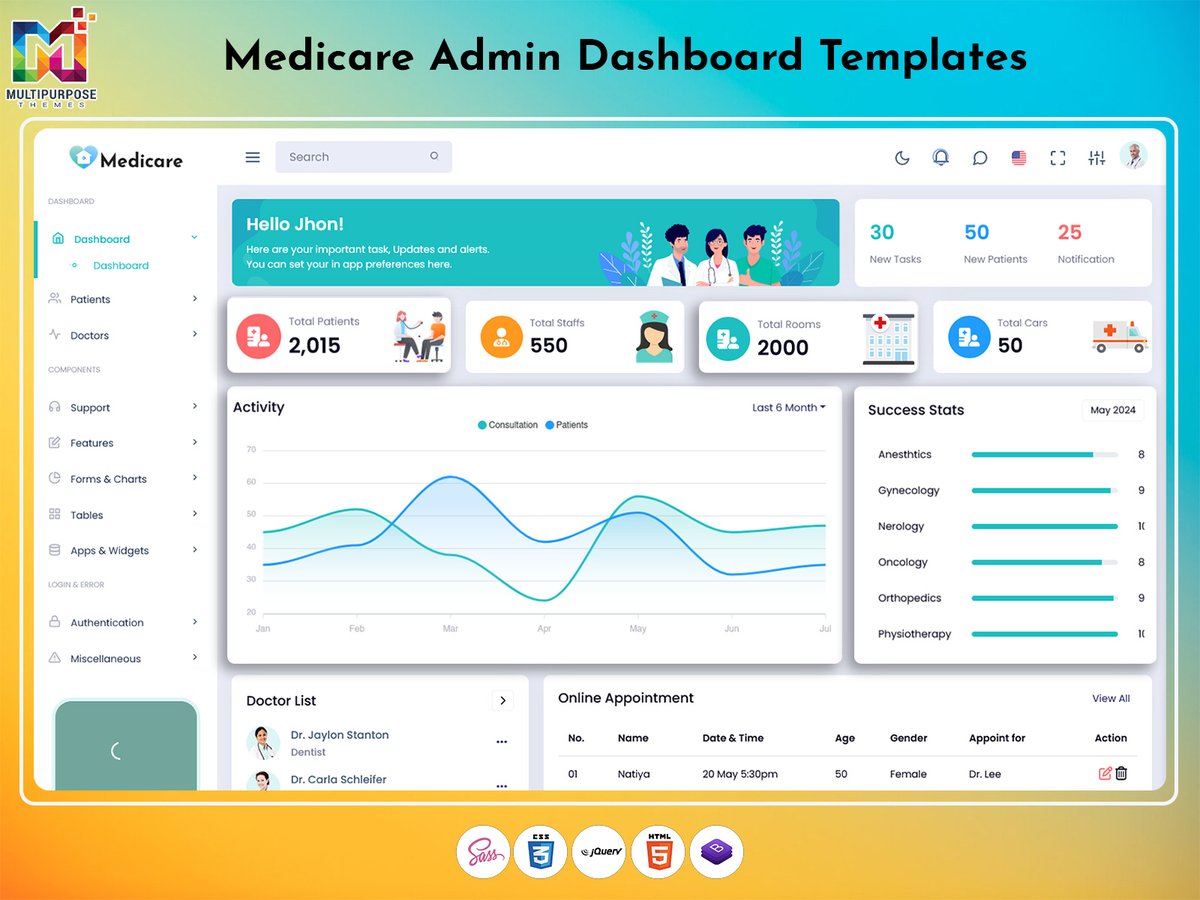 MultiStoreTheme's tweet image. Responsive Healthcare Bootstrap Dashboard for Patient & Data Management
.
Buy Now: themeforest.net/item/medicare-…
.
#HealthcareDashboard #BootstrapUI #PatientManagement #MedicalDashboard #HealthTech #AdminPanel #DashboardUI #HospitalManagement #UXDesign #ClinicTools #WebAppUI