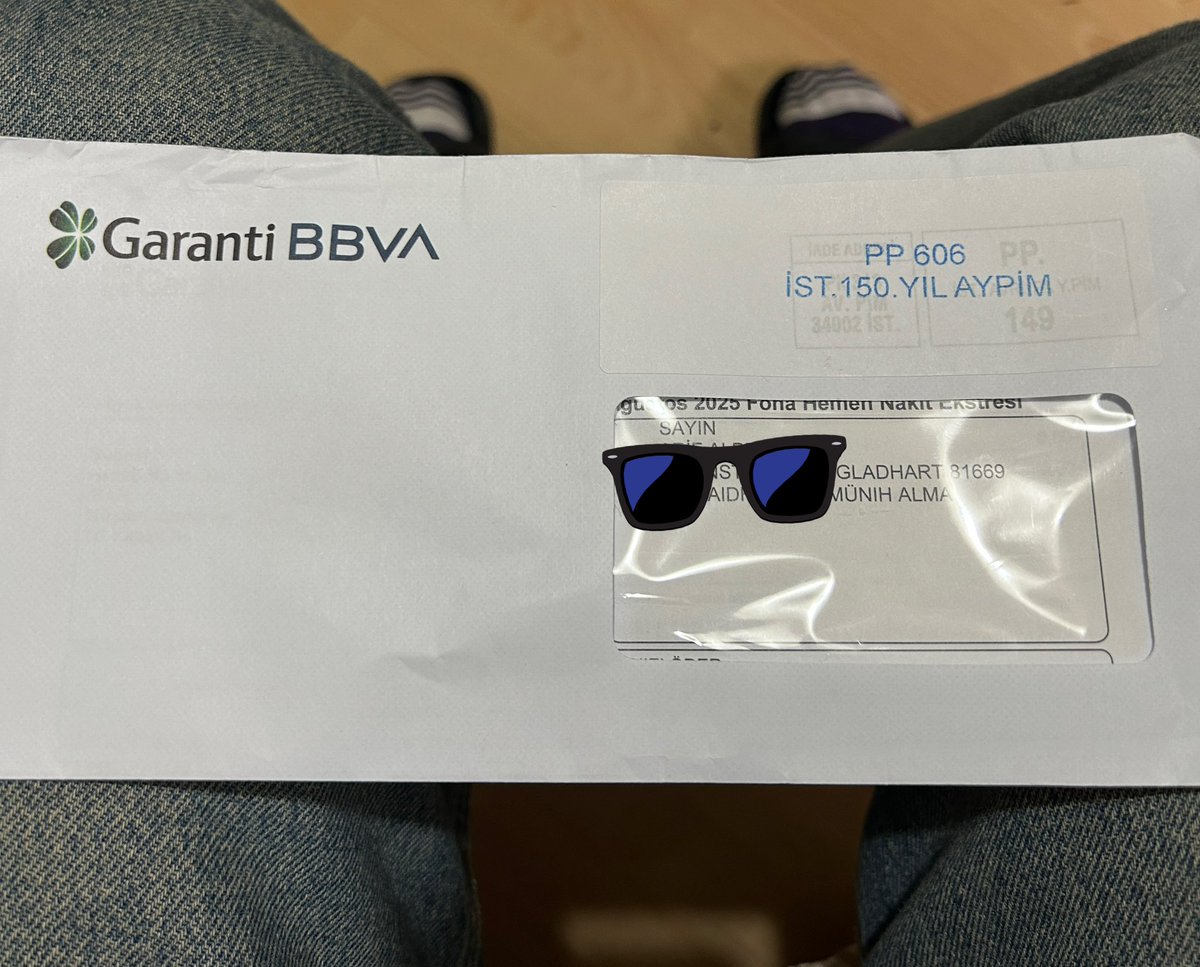 Garanti Baba müni’e 3bin km fiziki posta yollamış. KK takla attırma işlerinden dolayı haciz yollayacağız demişler🤣 hacze kabil mal olarak bi’ ben varım evde 🤪