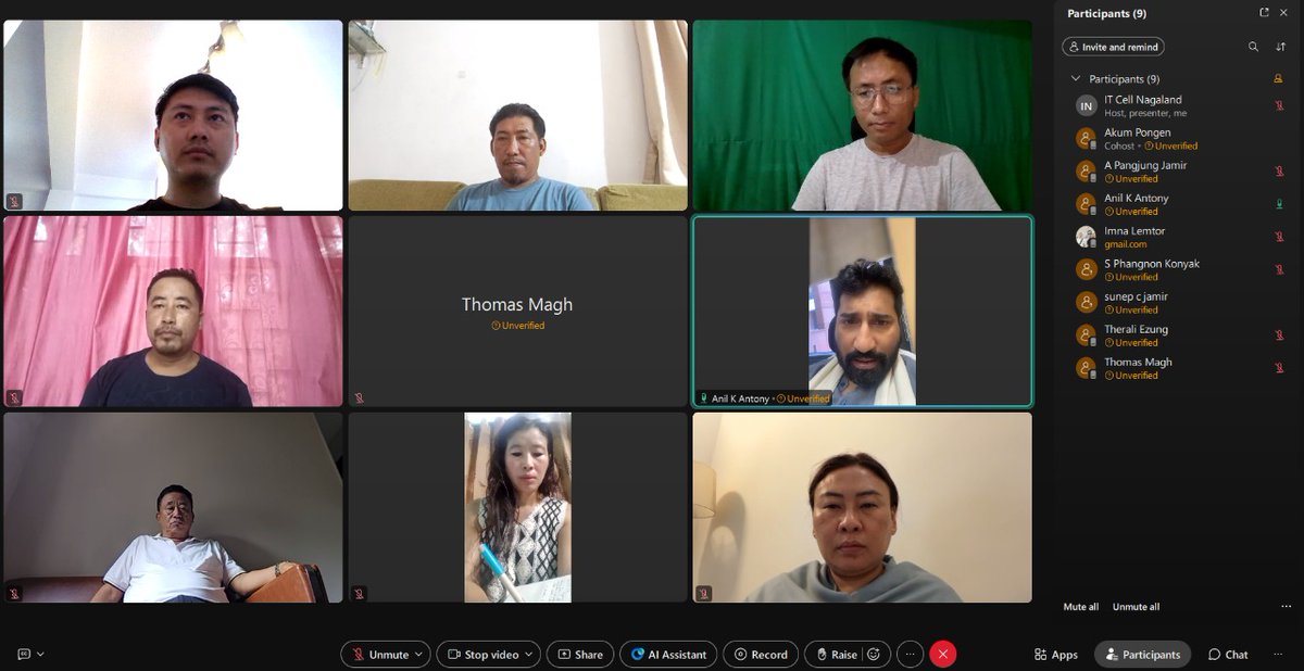 Attended the VC on Next-Gen GST Reforms campaign with State incharge <a href="/anilkantony/">Anil K Antony</a> ji <a href="/blsanthosh/">B L Santhosh</a> <a href="/YanthungoPatton/">Yanthungo Patton</a> <a href="/AlongImna/">Temjen Imna Along</a> <a href="/jamirpangjung66/">A Pangjung Jamir</a> <a href="/KazhetoKinimi/">Kazheto Kinimi</a> <a href="/ezung_therali/">Therali Ezung</a> <a href="/arvinddamani/">Arvind B Damani</a> <a href="/BasuDamani/">Basu Damani</a> <a href="/BJP4Nagaland/">BJP Nagaland</a>