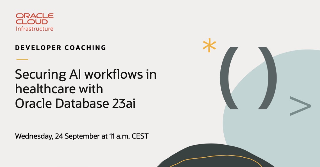 tajbayati's tweet image. Explore how Oracle Database 23ai empowers developers to build secure, AI-powered apps by keeping data, vectors, and models inside the database. social.ora.cl/6015A3YDX
#OracleForAll #OraclePartners #Developers