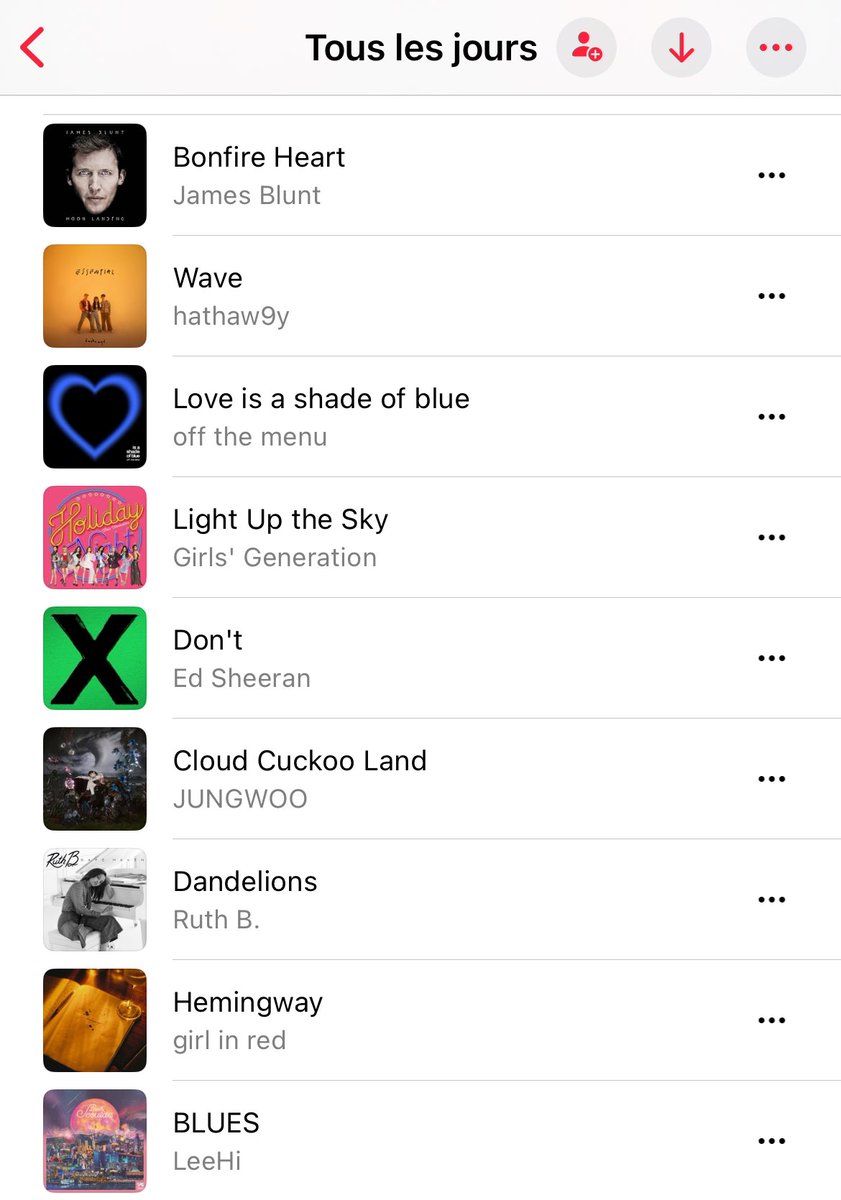 요즘 조아하는 노래 ... 📨
