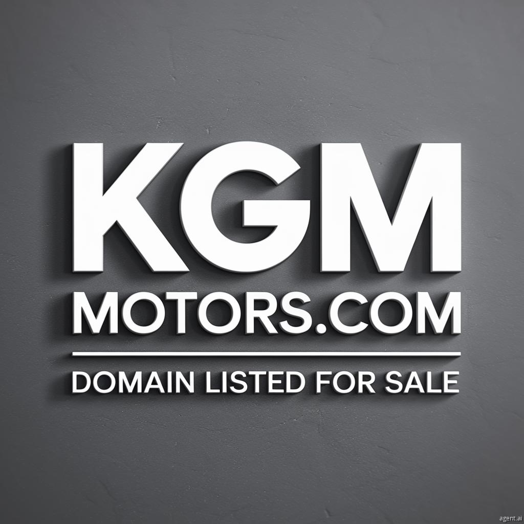 .
Domain Name For Sale

KgmMotors.com

Golden Opportunity — once it's sold this opportunity will be gone

“On a budget? Don’t worry — a flexible Lease-to-Own option is available to make this premium domain yours with ease.”
 
#KgmMotors #Kgm #auto #car #cars #automotive