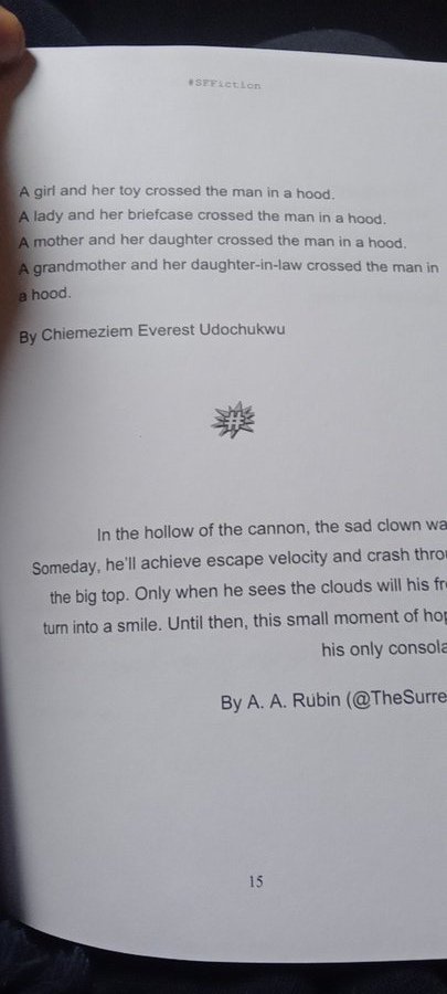 Everdoch's tweet image. Here is my story published in @FlashSerious winners anthology.