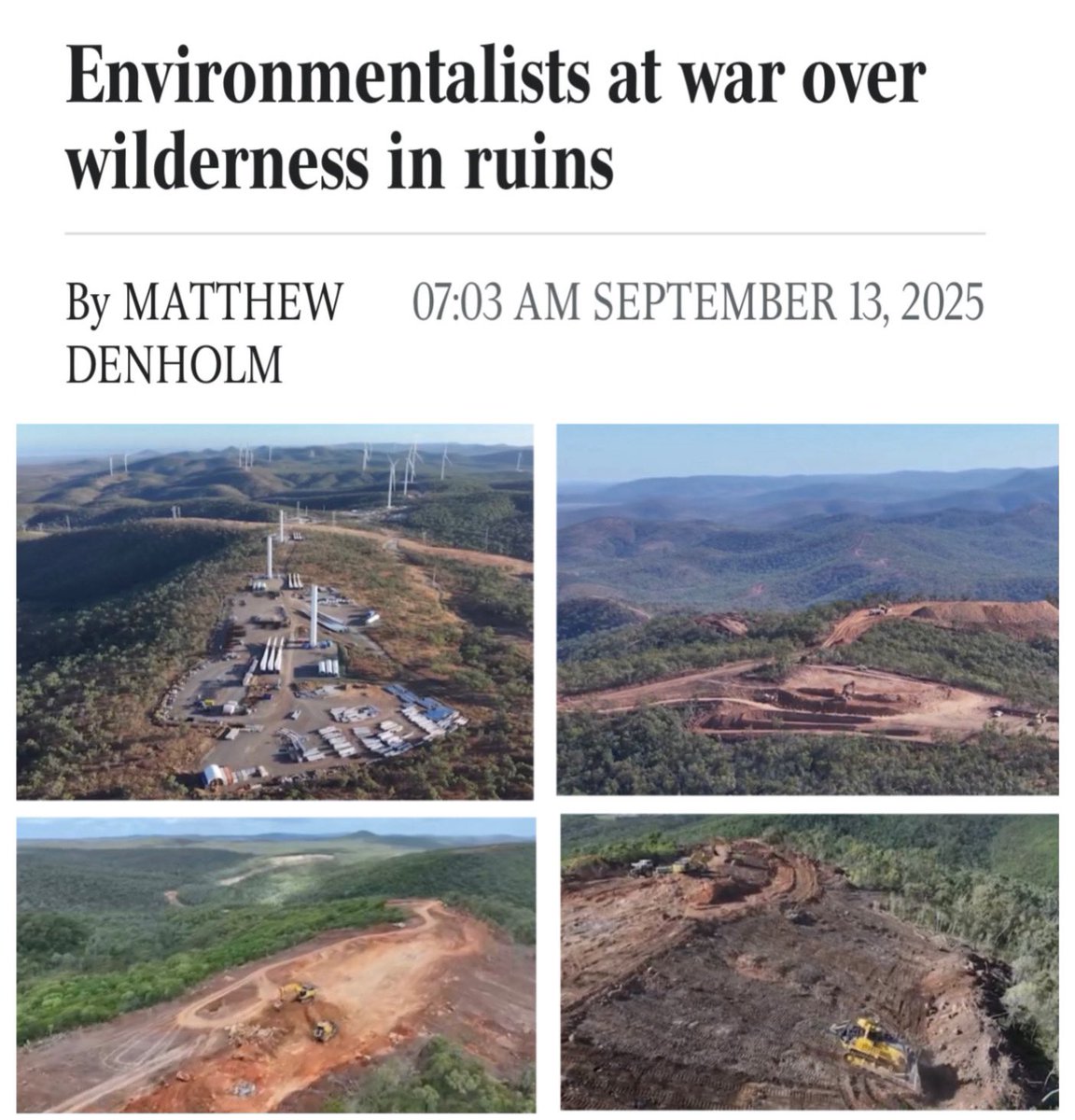 A must read: Environmentalists at war over wilderness in ruins theaustralian.com.au/nation/environ…