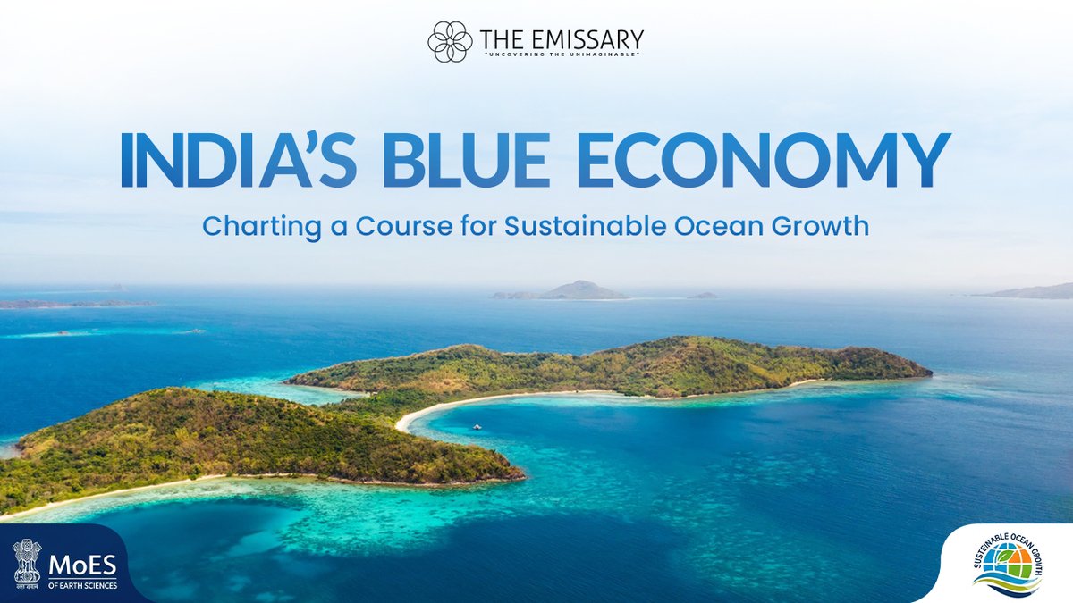 _The_Emissary's tweet photo. India’s 7,500-kilometre coastline and vast inland waterways position the country to turn the ‘blue economy’ into a driver of growth, jobs and climate resilience.

Read as we evaluate this transformation: https://t.co/Q9cinhB7Ao

#TheEmissary #IndianEconomy #BlueEconomy https://t.co/H8toMKONqg