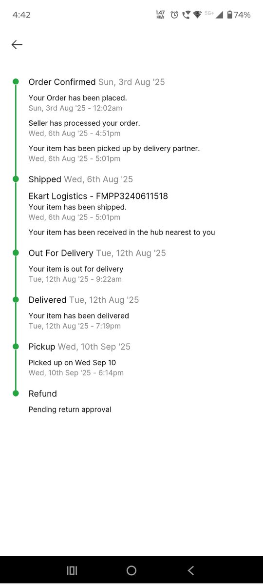 SumitPatil7771's tweet photo. Worst experience ever seen on Flipkart delivery and return item not picked up from 1 month and my amount also no refunded till @Flipkart @flipkartsupport 
Ford with customer and zero value of customer on Flipkart. There is no control on the Delivery system. https://t.co/GV8nsFFm6r