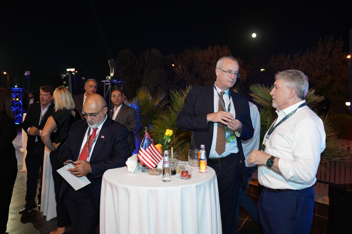 AmchamKurdistan's tweet photo. An Evening of Connections, Conversations &amp; Opportunities! AmCham Kurdistan Welcome Reception for the U.S. Dept. of Commerce-certified delegation from the U.S. Chamber (USIBC) to engage Kurdish companies &amp; KRG officials—strengthening ties &amp; fostering future partnerships. https://t.co/OMqF8bSBe9
