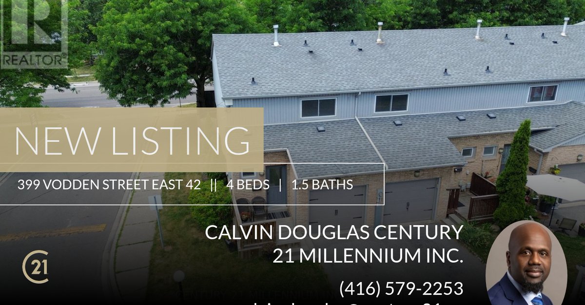 CD_Realtor's tweet image. 📍 New Listing 📍 Take a look at this fantastic new property that just hit the market located at 399 Vodden Street East 42 in Brampton (madoc). Reach out here or at (416) 579-2253 for more information

Calvin Douglas 
Century 21 Mi... homeforsale.at/399_VODDEN_STR…