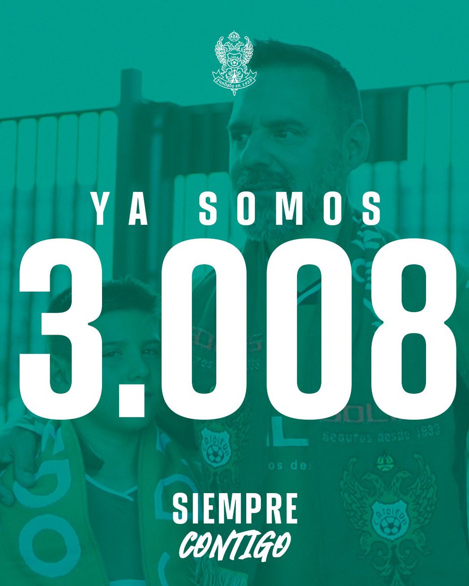 Fidelidad, lealtad y amor incondicional por el Club Deportivo Toledo.

Más de 3️⃣0️⃣0️⃣0️⃣ abonados. 

Esto es 𝑻𝑹𝑬𝑴𝑬𝑵𝑫𝑶 😳💚

#SiempreCDToledo 💚⚪️