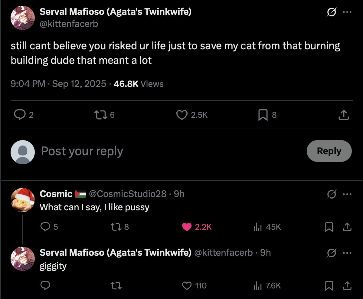 I think I found the greatest twitter interaction of all time