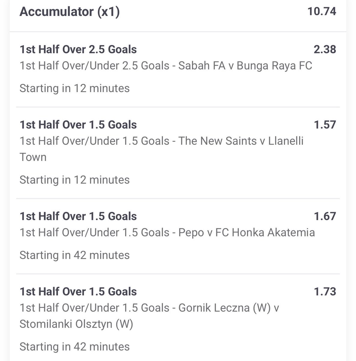 MSWFootballTips's tweet image. 4-Fold Acca‼️‼️