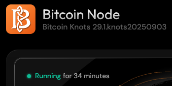 dougdevine's tweet image. Just did a thing for the first time:  upgraded my Knots node to the most recent version of Knots. POW.