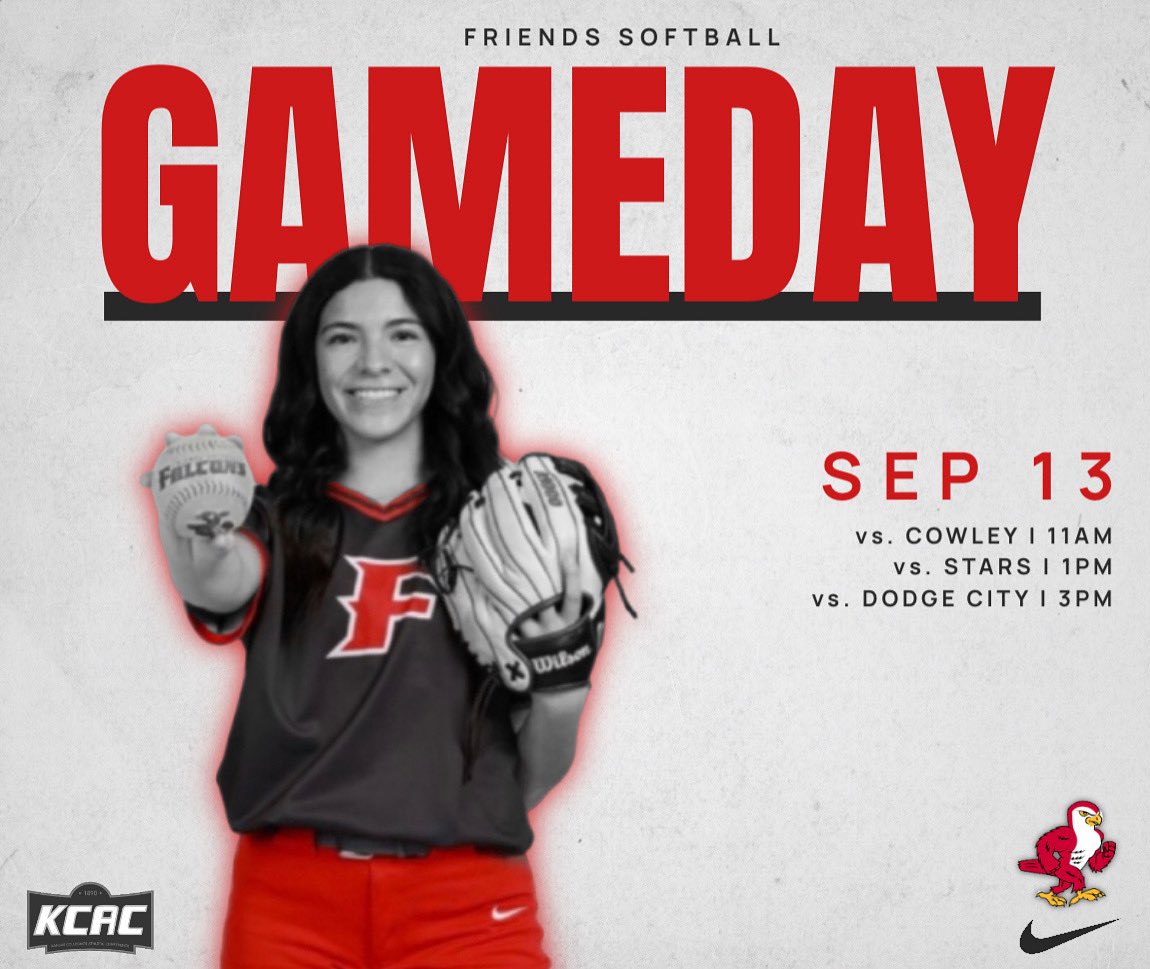 FriendsSoftball's tweet image. Work Day 🗣️

1️⃣ Cowley College at 11AM - Field 5
2️⃣ Stars at 1PM - Field 5
3️⃣ Dodge City at 3PM - Field 5
🏟️ Two Rivers Youth Complex
📍Wichita, KS

#FriendsU #FalconStrong #TALONSUP #womeninsports #collegesoftball