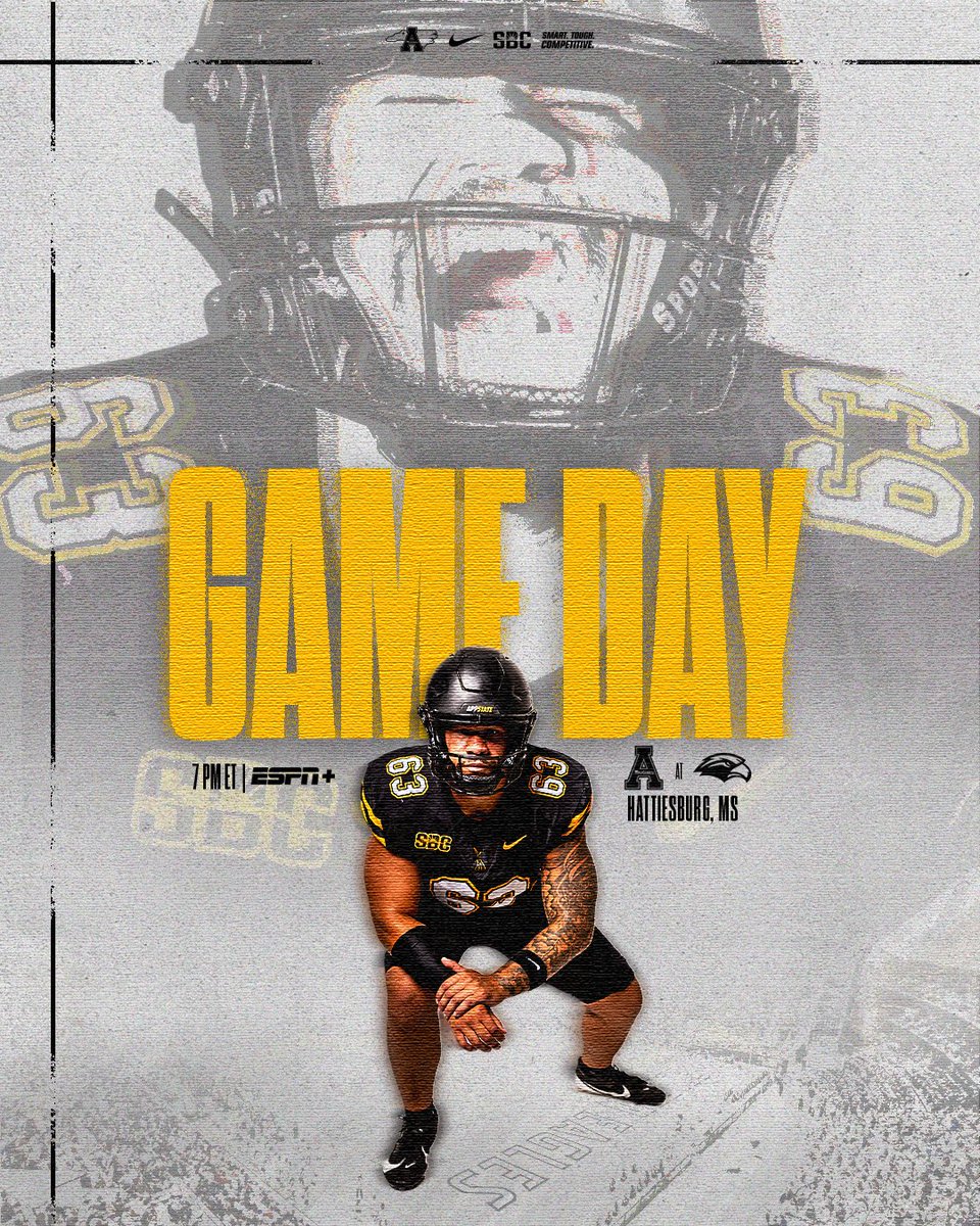 AppState_FB's tweet image. Sun Belt opener. 𝑳𝒆𝒕’𝒔 𝒘𝒐𝒓𝒌.

#GoApp #BeatUSM