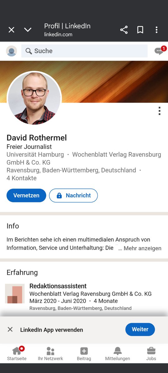 Hey David, <a href="/Pro1337Pro/">Pro1337Pro</a> als Freier Journalist kommt das wohl nicht so gut an was du von dir gibt's.

<a href="/Der_Postillon/">Der Postillon 📯</a>

#RedaktionsNetzwerkRechts